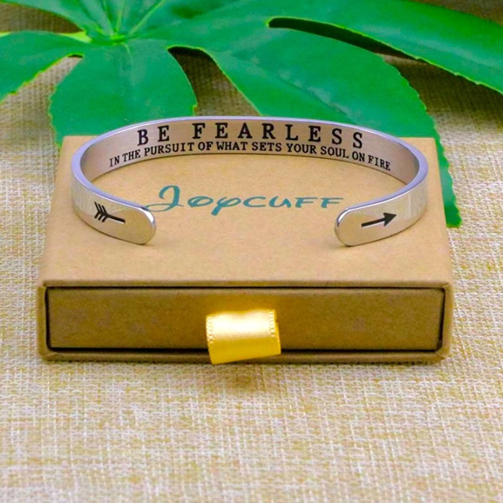 Stainless Steel Inspirational Bracelet